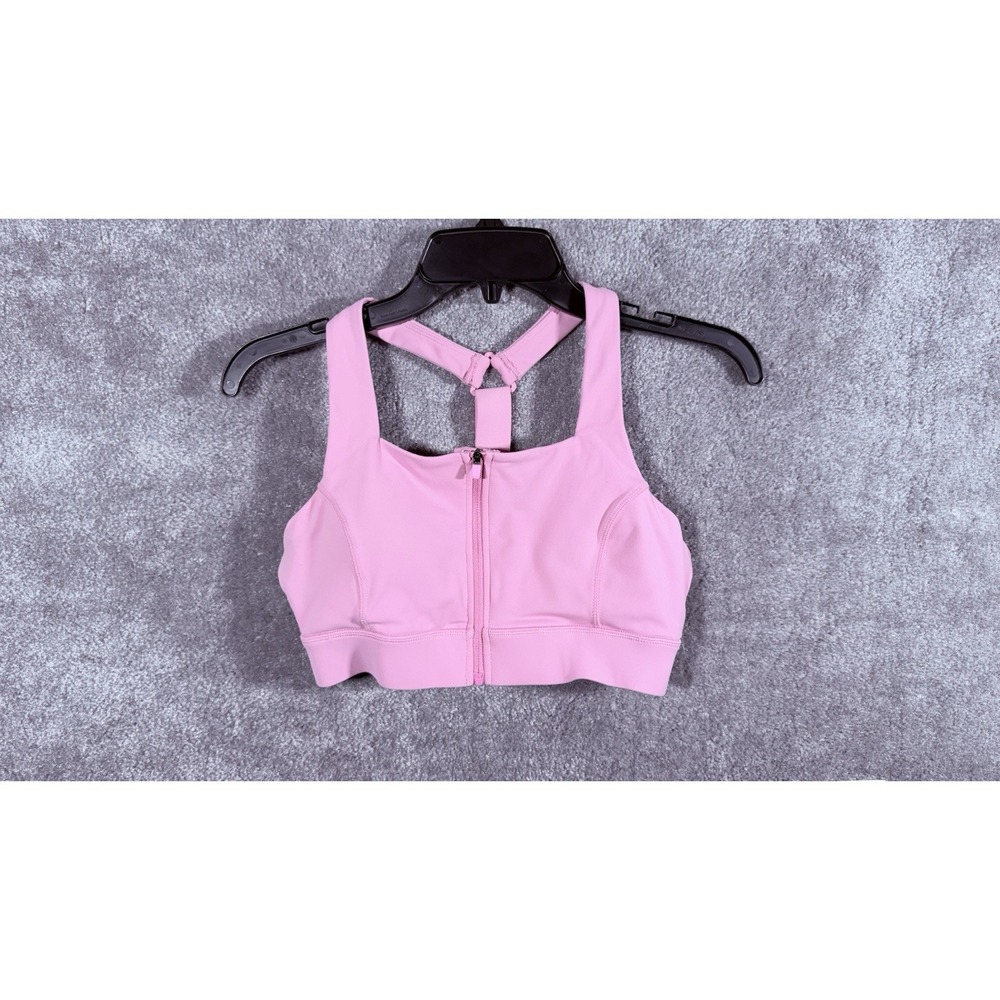 Paragon Formlux Locked In Front Zip Medium Sports Bra Womens   Pink